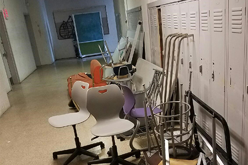 Furniture at a school 