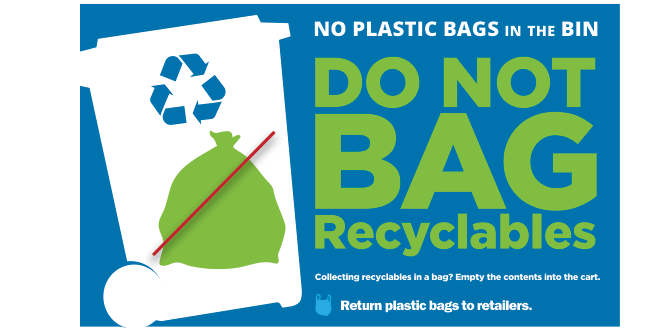 Do Not Bag Recyclables
